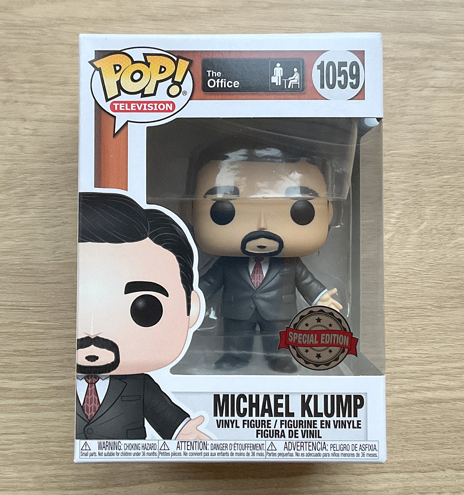 Funko Pop The Office Michael Klump #1059 + Protector Gratis