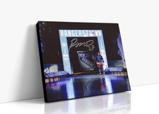 Hockey Autograph Canvas - Ryan McDonagh - Broadway Blue