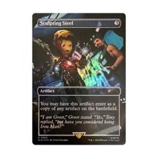 WotC MtG Magic the Gathering Sculpting Steel (Rainbow Foil) (R) (Foil) NM