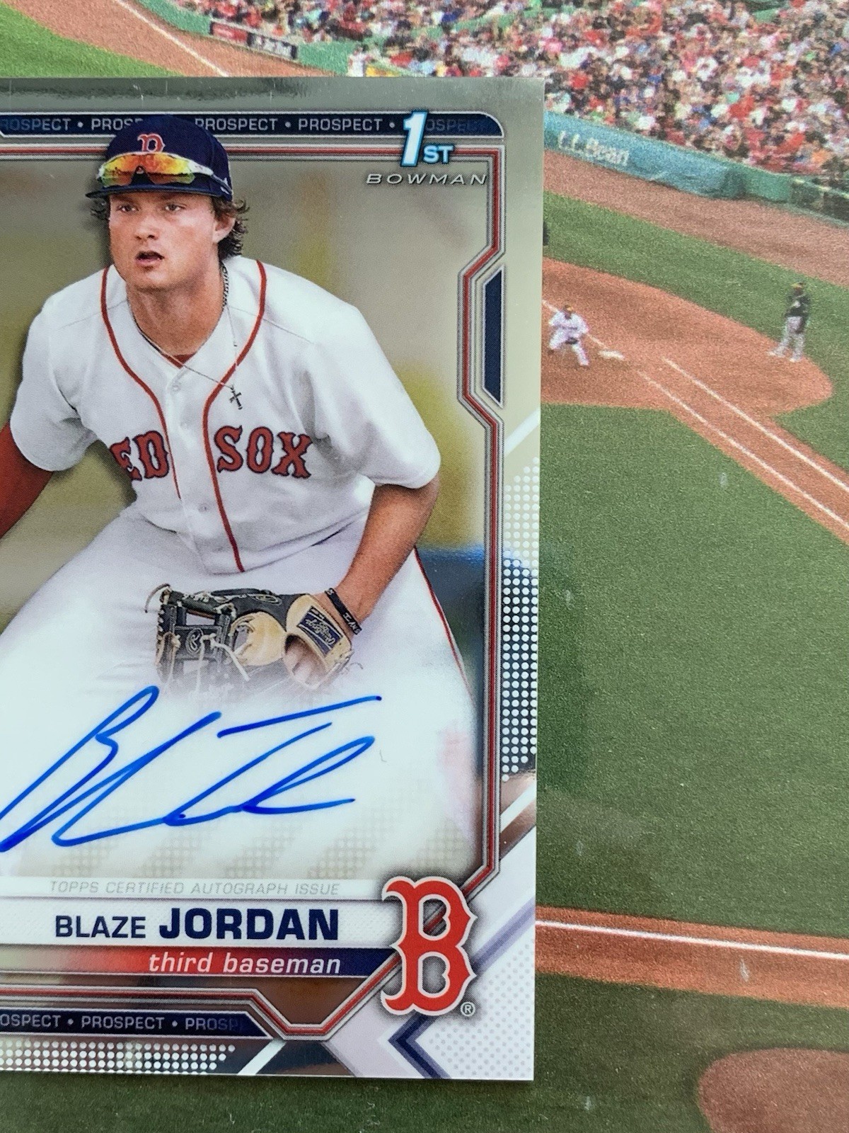 2021 Bowman Chrome 1st Auto Blaze Jordan #CPABJ 1st Prospect Base Auto *2* view 4
