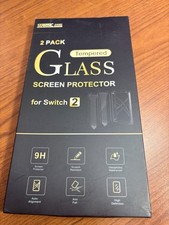 2-Pack Tempered Glass Screen Protector for Nintendo Switch 2, 9H, Clear
