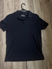 Calvin Klein T Shirt Mens S dark Blue Short Sleeve Classic Collar