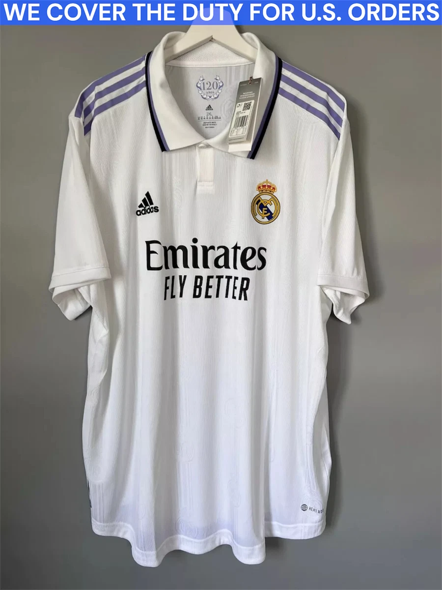 25+ Real Madrid Size 2XL International Club Soccer Fan Shirts for
