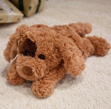 Brown Teddy Dog 9 Inch Pillow Stuffed Animal Plush Toys Toddler Doll Kids Gifts