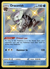 Carta Pokemon rara Dracovish SV036/SV122 SWSH Shining Fates Shiny Vault Holo - quasi nuova
