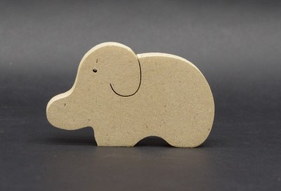 KLEINE ELEFANTEN Form-18mm oder 9mm stark MDF-Basteln-Malen-Decoupage-Kinder-(S35)