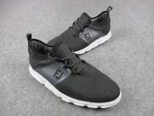 FootJoy SuperLites XP Shoes Mens Size 10 Black Gray Spikeless Golf 58066 Slip On