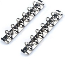 2 Pieces 6-Hole Ring Binder Mechanisms Replacement Kit for Binder Planners A7 S