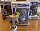 Funko Pop! Marvel Lot of 4 Dancing Groot 65 Drax 50 Rocket Raccoon 48 Guardians