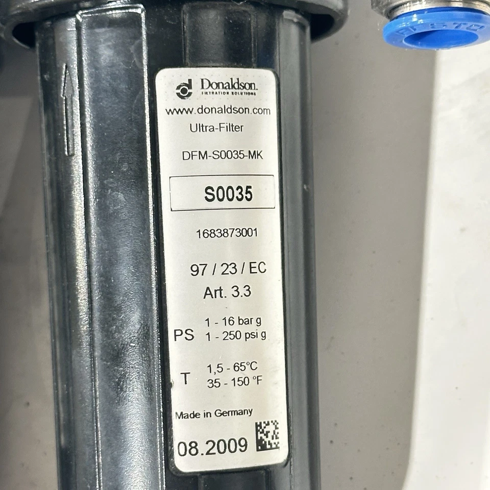 Donaldson DFM-S005-MK DFM-A0035-PS Ultra-Filter - Image 3 of 3