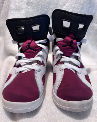 Nike Air Jordan 6  Carmine  2021 Retro Sneaker White/Red/Black US 2Y 384666-106