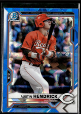 Austin Hendrick - 2021 Bowman Sapphire Card BCP-55 Cincinnati Reds