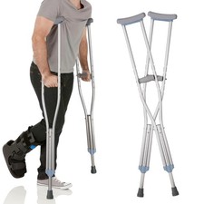 Adjustable Aluminum Crutches for Adults   Pair of Lightweight,Height Adjustable