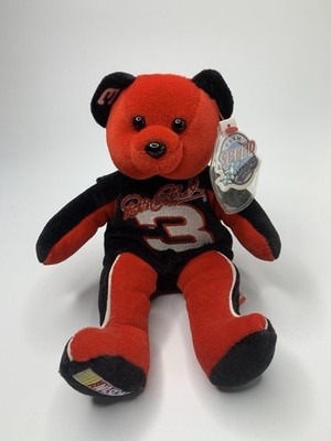 NASCAR TEAM SPEED BEARS 1999 #3 Dale Earnhardt Embroidered Beanie Bear With Tag