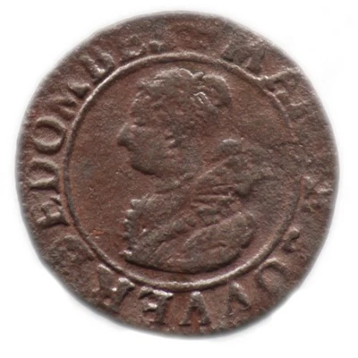 DOUBLE TOURNOIS 1626 - FRANCE / DOMBES - Marie de Bourbon - Montpensier - Photo 1/2