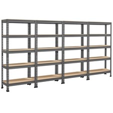 4pcs 5 Tier Garage Shelving Units Heavy Duty Racking shelves for