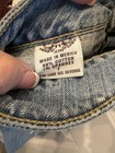 Hint H Jeans Women's 7 Bleach Splatter Design Blue Denim Long Vintage Mexico — photo 6