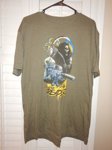 Zero Foxtrot Gray * Heathered Fear The Reaper T-Shirt * Men's XL (USA-Made)