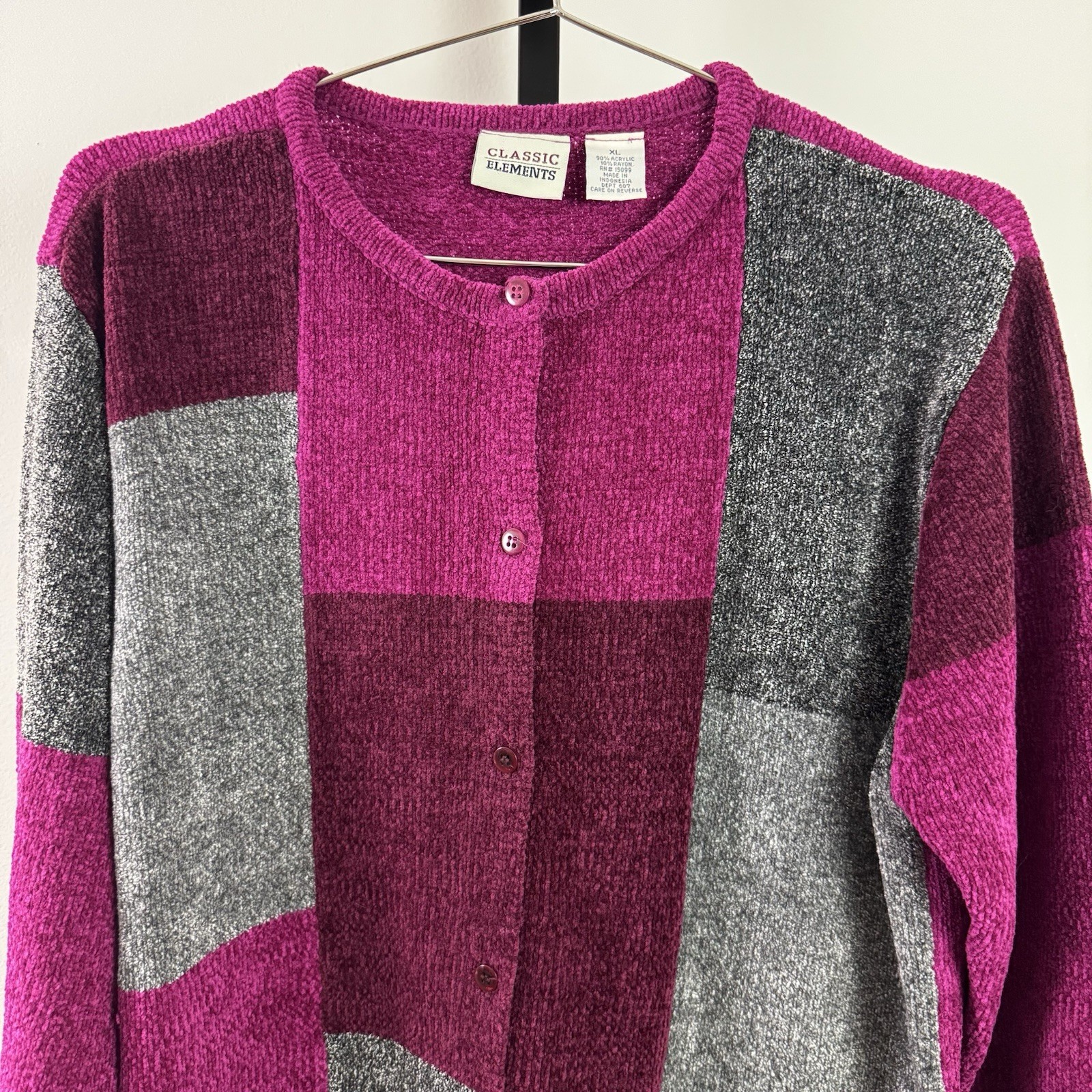 CLASSIC ELEMENTS Ladies Chinelle Patchwork Cardig… - image 3