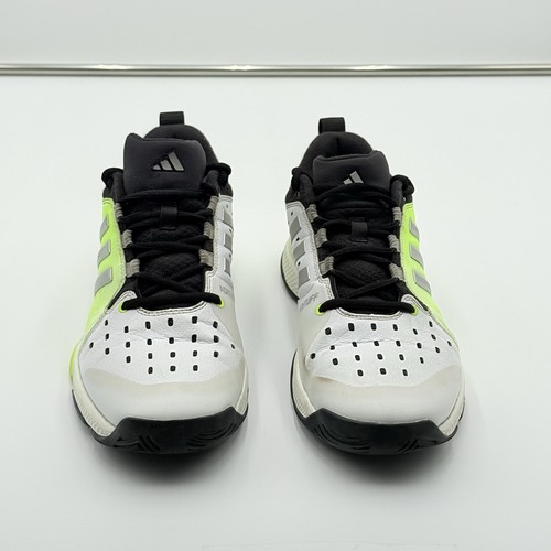 Adidas CourtJam Bounce Men’s Pickleball Tennis Shoes Size 9.5 White Neon Adituff - Picture 3 of 11