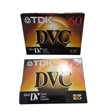TDK DVM60ME Set of 2 Digital Video Mini Cassettes 60