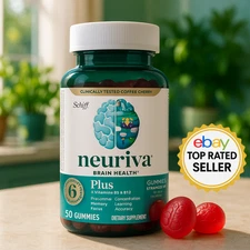 NEURIVA PLUS Brain Health & Memory Support GUMMIES, 50 CT - Retail price $49.99
