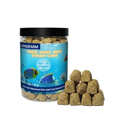 Freeze Dried Brine Shrimp Cubes 3 OZ, 3 Ounce Pack of 1 