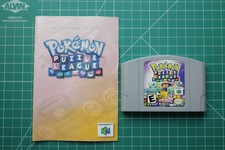 NINTENDO 64 - N64 - Pokemon Puzzle League *CART & MANUAL ONLY* *TESTED*