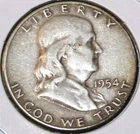 1954-S Franklin Half Dollar