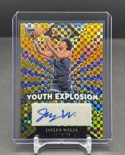2024-25 PANINI SELECT YE-WEL Jaylen Wells RC Youth Explosion Auto Gold Prizm /10