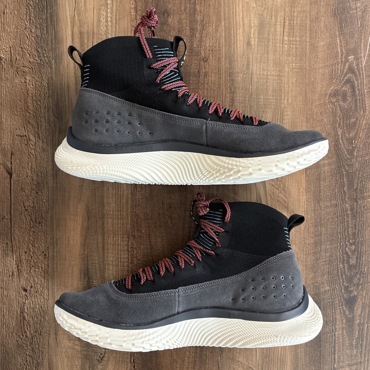 Under Armor Curry 4 FloTro Jet Grey Black Men Size 10.5 Shoes