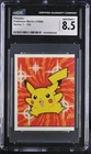 Pokemon 1998 Pikachu Merlin Sticker #165 CGC 8.5 NM/MINT+