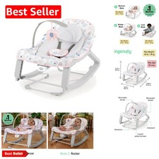 Unisex Keep Cozy Toddler Rocker with Vibrations  Toy Bar - Up to 40lbs