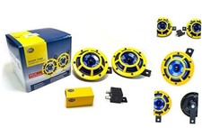 HELLA H31000001 Sharptone 12V High Tone / Low Tone Twin Horn Kit with Yellow