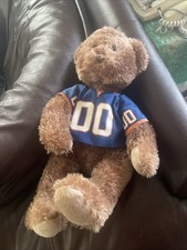 Fighting Illinois Teddy Bear Mascot Team Plush Stuffed Animal Orange and Blue