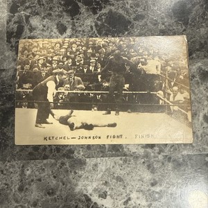 Ketchel Johnson Boxing Championship Fight Post Card