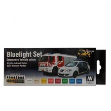 Vallejo Paint 71154 Bluelight Model Air Acrylic Airbrush Paints Set of 8 