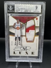 2014-15 Panini Luxe JOEL EMBIID RPA Memorabilia  Auto  /25 RPA BGS 9 #M-JEM