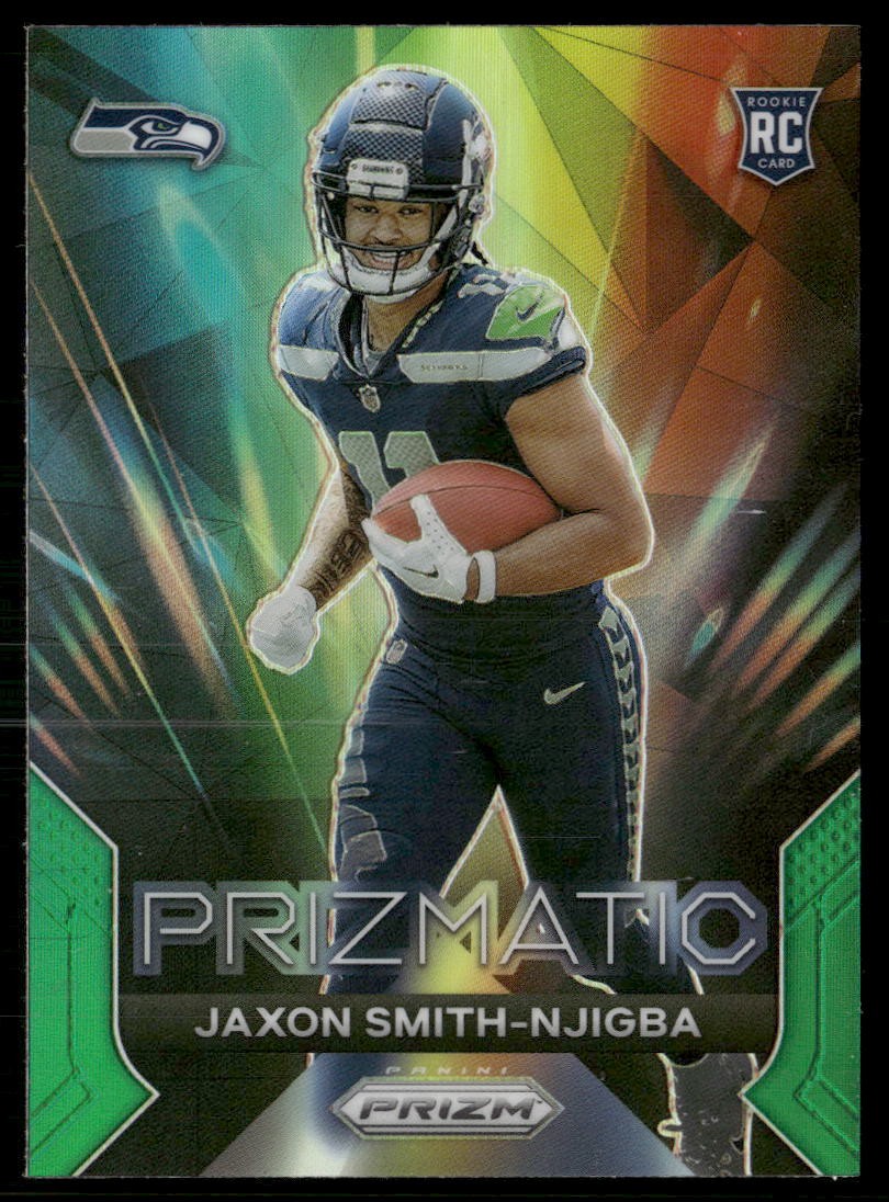 2023 Panini Prizm #1 Jaxon Smith-Njigba Prizmatic Prizms Green