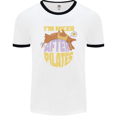 Nicer After Pilates Lustig Yoga Hund Herren Ringer Maglietta