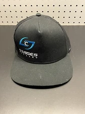 Stages Cycling Trucker Hat Mesh Back Cap Bike Black Logo Flat Bill