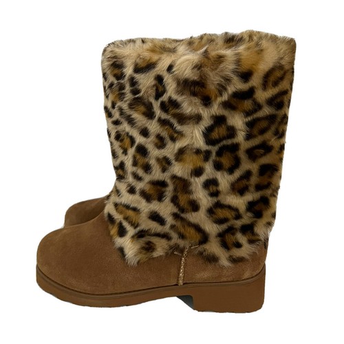BEARPAW Regina Suede Faux Fur Boot with 