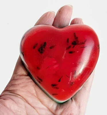 MARKENLOS Seife Herz Wassermeloni Form Handgemachte Duftseife Glycerinseife 100g SKP