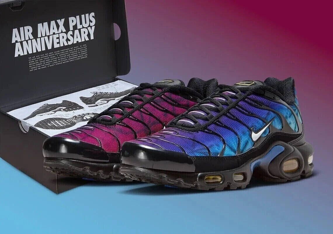 New Nike Shoes Air Max Plus TN Tuned 25th Anniversary FV0393 001 Various Sizes