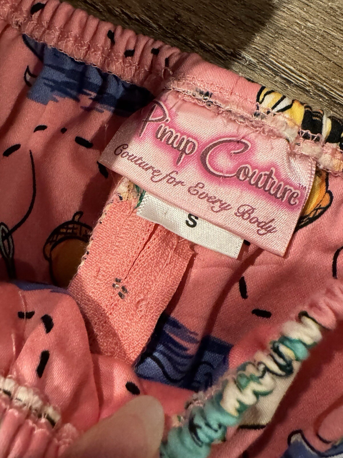 PINUP COUTURE PINK RETRO VINTAGE PEASANT TOP Neverland Theme Mermaids Fairies image 6