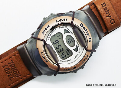 BABYL ゴールドアナログ Vintage Watch Casio G-Shock Baby-G Bgm-100L-5Vzt Qw.1809. Wr.100M