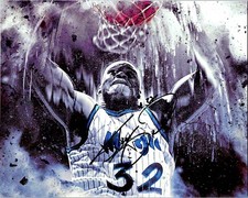 Shaquille O'Neal Hand-Signiertes Autogramm auf HG-Foto 8x10" (25x20cm)