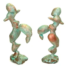 Plastic Art, sculpture "The jump" unique signed Prof.em Andreas Loeschner-Gornau