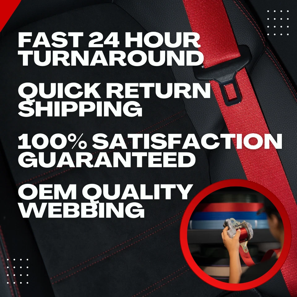 Servicio de reemplazo de correa de cinturón de seguridad a rayas M - CORREAS BMW SERIE M Foto 3 de 4