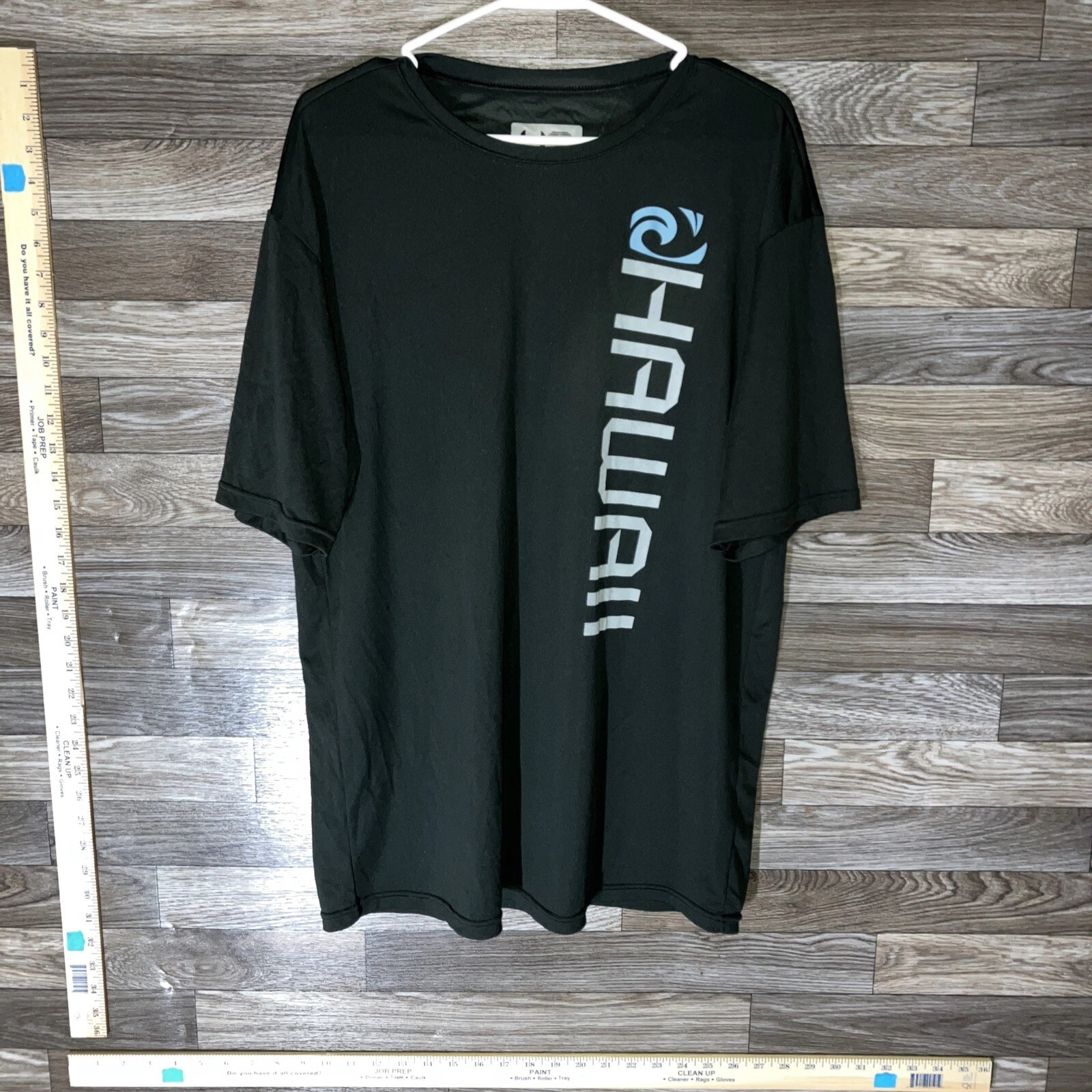 HA Athletics Hawaii Sun Protection shirt XL black gray blue logo short sleeve